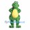 Frog Mascot Costume in Green with Yellow Belly and Dark Spots