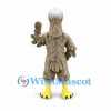 Eagle Mascot Costume in Gray Brown with Yellow Beak