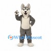 Husky Mascot Costume in Gray with White Belly