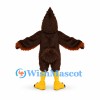 Eagle Mascot Costume in Brown with Pointed Head Feathers