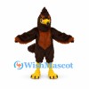 Eagle Mascot Costume in Brown with Pointed Head Feathers