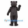 Bear Mascot Costume in Dark Gray with Round Belly