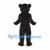 Black Bear Mascot Costume with Brown Muzzle