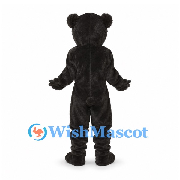 Black Bear Mascot Costume with Brown Muzzle