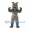 Bulldog Mascot Costume in Gray with Studded Collar