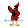 Cardinal Mascot Costume in Red with Black Chest