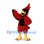 Cardinal Mascot Costume in Red with Black Chest