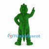 Crocodile Mascot Costume in Green with Yellow Belly