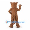 Cougar Mascot Costume in Tan with White Chin