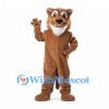 Cougar Mascot Costume in Tan with White Chin