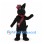 Scottish Terrier Mascot Costume with Red Tartan Sash and Cap