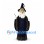Wizard Mascot Costume with Navy Robe and Star Hat