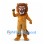 Lion Mascot Costume with Brown Mane and Open Mouth