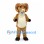 Ram Mascot Costume in Tan with Curled Horns