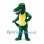 Crocodile Mascot Costume in Green with Long Toothy Snout