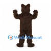 Bear Mascot Costume in Dark Brown with Shaggy Fur