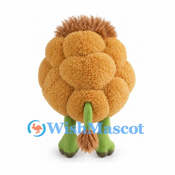 Berry Creature Mascot Costume in Tan with Green Legs