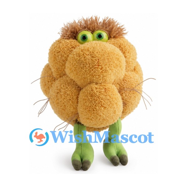 Berry Creature Mascot Costume in Tan with Green Legs