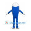 Medical Monitor Mascot Costume in Blue with Display and Gauge