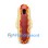 Hot Dog Mascot Costume with Red Sausage and Yellow Mustard