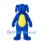 Dog Mascot Costume in Blue with Yellow Belly