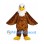 Bald Eagle Mascot Costume with Brown Wings and Yellow Feet