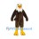 Bald Eagle Mascot Costume in Brown with Large White Head