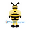 Bee Mascot Costume with Yellow Wings and Black Stripes