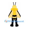 Bee Mascot Costume in Yellow and Black with Long Wings
