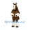 Horse Mascot Costume in Brown with White Feathered Hooves