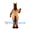 Horse Mascot Costume in Brown with Dark Mane and Tail