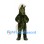 Horse Mascot Costume in Dark Green with Cream Mane