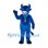 Bull Mascot Costume in Blue with Neck Bell