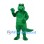 Crocodile Mascot Costume in Dark Green with Long Tail