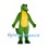 Crocodile Mascot Costume in Green with Large Yellow Belly