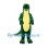 Dinosaur Mascot Costume in Dark Green with Yellow Belly