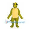 Dinosaur Mascot Costume in Olive Green with Cream Belly
