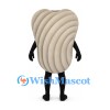 Clam Mascot Costume with Cream Ridged Shell
