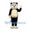 Cat Mascot Costume in Black with Cream Face and Belly