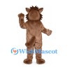 Hedgehog Mascot Costume in Brown with Spiked Head Ruff