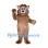 Hedgehog Mascot Costume in Brown with Spiked Head Ruff