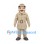Explorer Mascot Costume with Tan Safari Suit and Hat