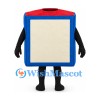 Alphabet Block Mascot Costume with Blue Letter B and Red Top