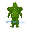 Cactus Mascot Costume in Green with Yellow Spines