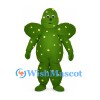 Cactus Mascot Costume in Green with Yellow Spines