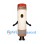 Cigarette Mascot Costume with Brown Filter and Red Tip
