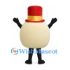 Eyeball Mascot Costume with Red Top Hat and Blue Iris