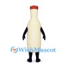 Bottle Mascot Costume in Cream with Red Cap