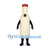 Bottle Mascot Costume in Cream with Red Cap