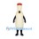 Bottle Mascot Costume in Cream with Red Cap